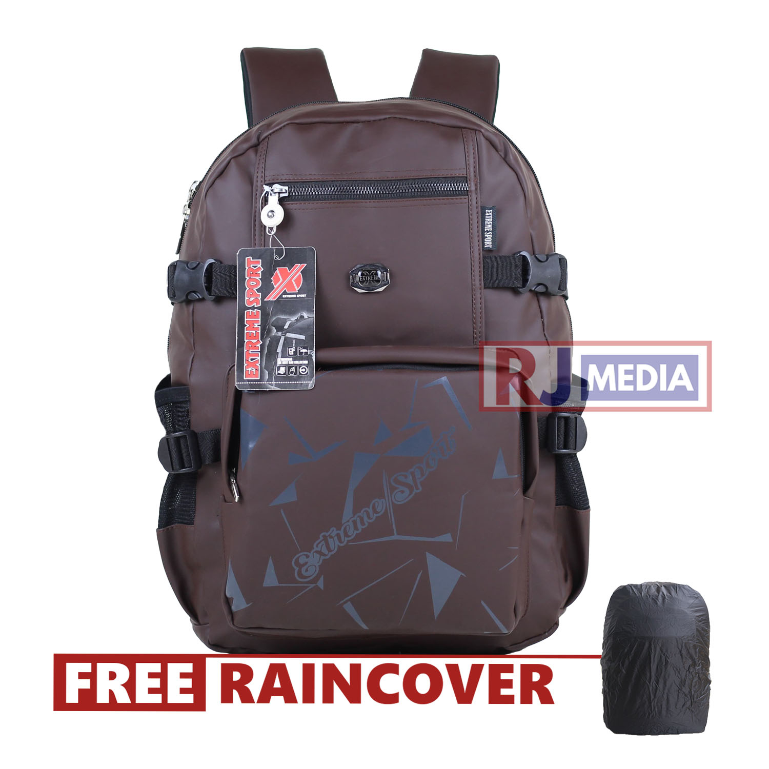 Ransel Pria Kerja Extreme Tebal Anti Air Tas Kerja Dinas Pria Coklat Bonus Raincover Waterproof Banyak Ruang Termurah Sekolah Sma Smp Pria