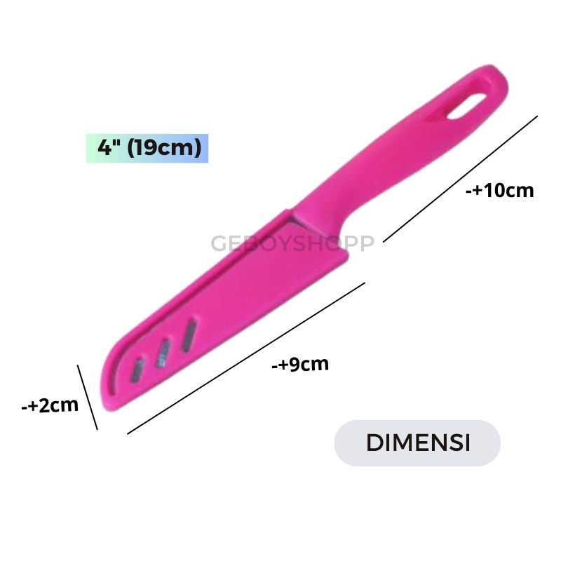 Pisau Dapur / Pisau Buah Serbaguna Sarung Warna