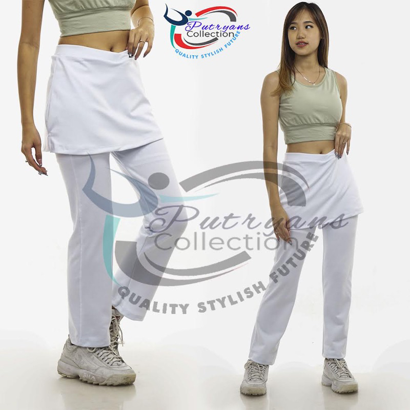 Celana Senam Rok Putih/COD/Bayar ditempat