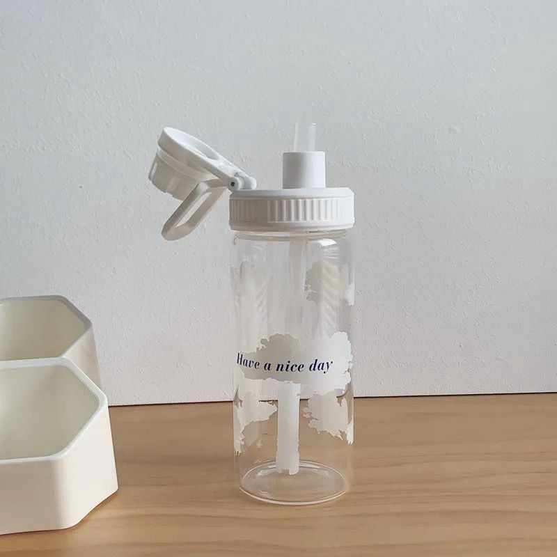 MIKADO - KP120 BOTOL MINUM AESTHETIC WATER BOTTLE TERMOS BOTOL BENING ESTETIK BOTOL MINUMAN PLASTIK BERKUALITAS PREMIUM