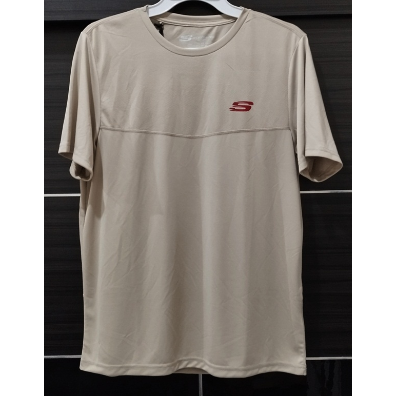 Kaos Olahraga Pria Skechers Original Khaki Size XL