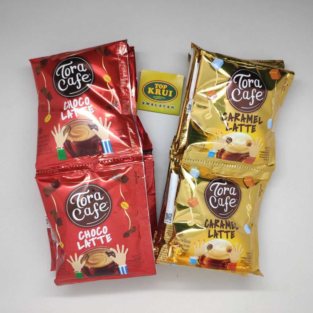 

Kopi Tora Cafe Choco Latte/ Caramel Latte @23,5gr 1 renceng 10 Pcs