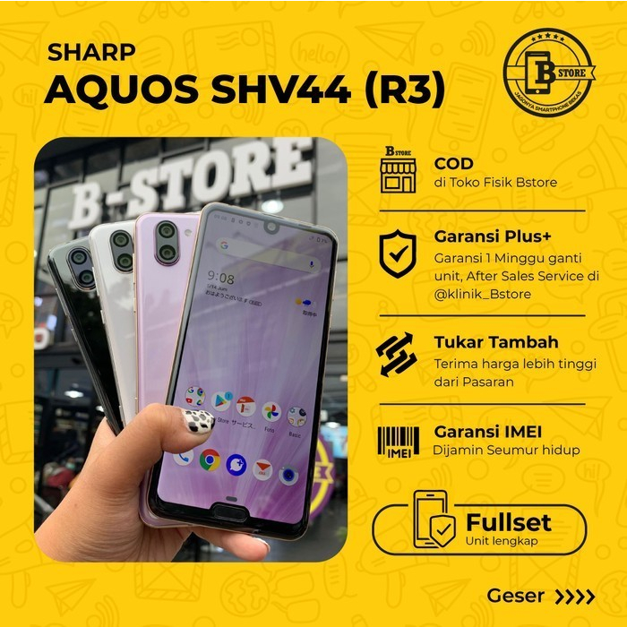 Sharp Aquos SHV44 R3 DOCOMO 128GB 6GB - BATANGAN - WIFI ONLY