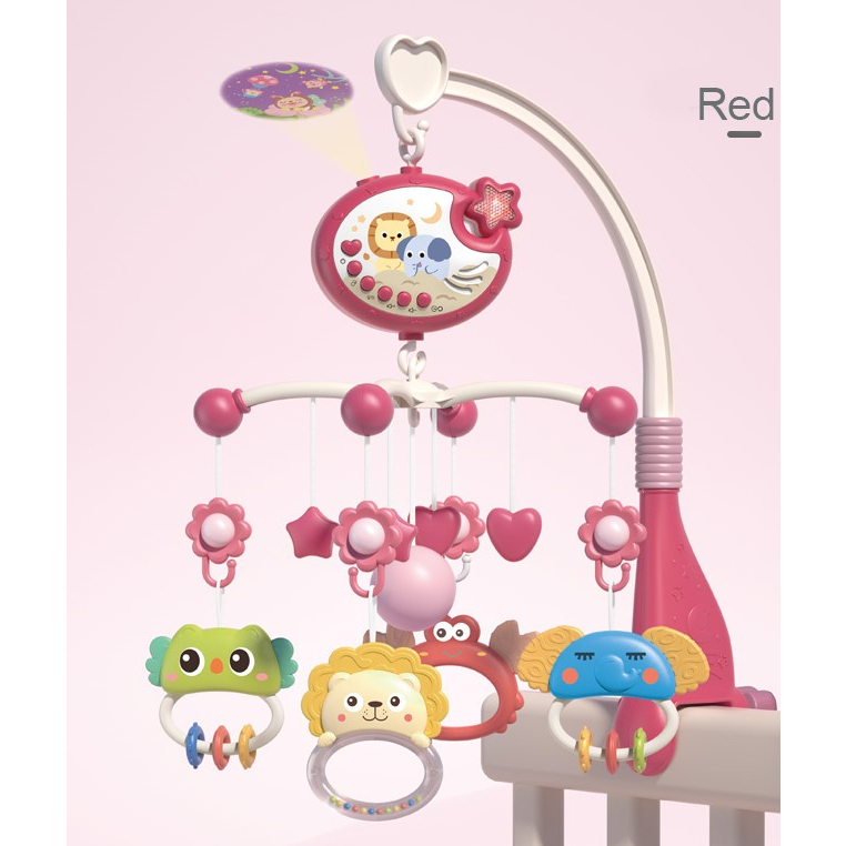 Crib Bell Toys Remote Control Rattle Bayi Mainan Kerincingan Bayi Mainan Bayi Newborn Mainan Bayi Gantung Putar