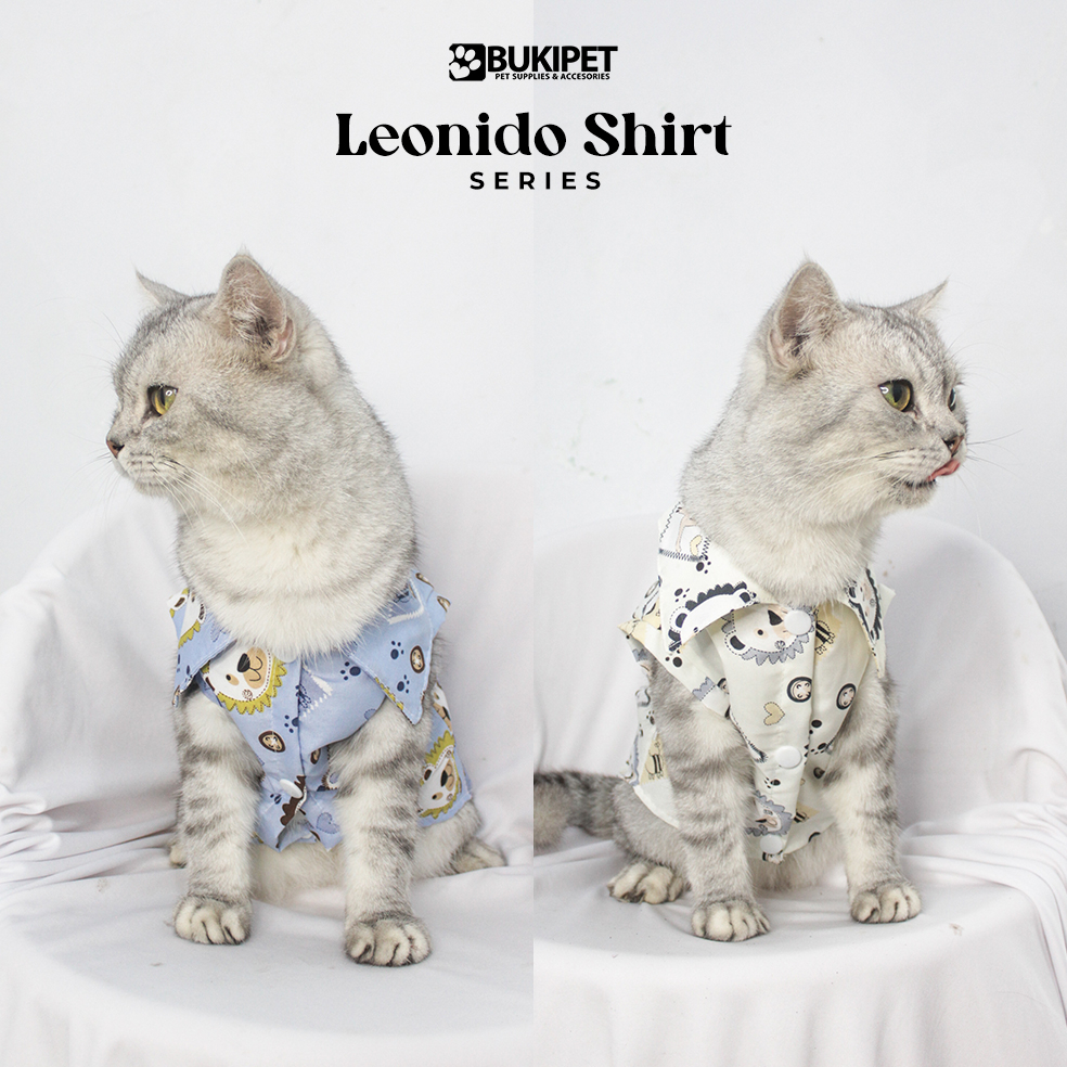 baju kucing anjing kelinci monyet lucu aksesoris hewan kecil - LEONIDO SHIRT