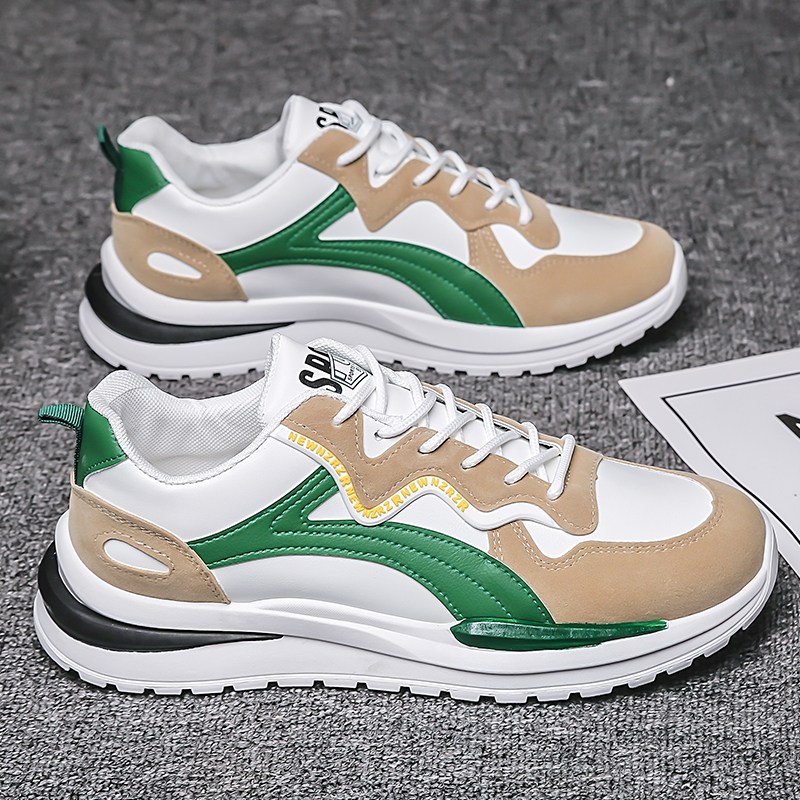 Highland Sneakers Pria Original Sepatu Casual Jalan Pria Kerja Sepatu Cowok Keren Sepatu Fashion Tali Hitam Putih KSD105