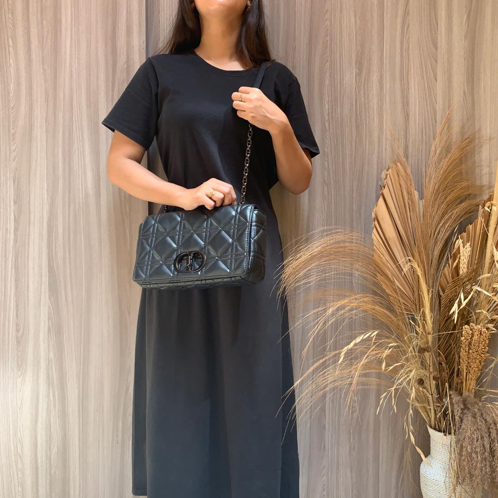 (MICROCHIP) LUXY LX2258 TAS SELEMPANG WANITA CARO MACROCANNAGE FREE BOX + DUSTBAG KUALITAS VIP PLATINUM 1:1