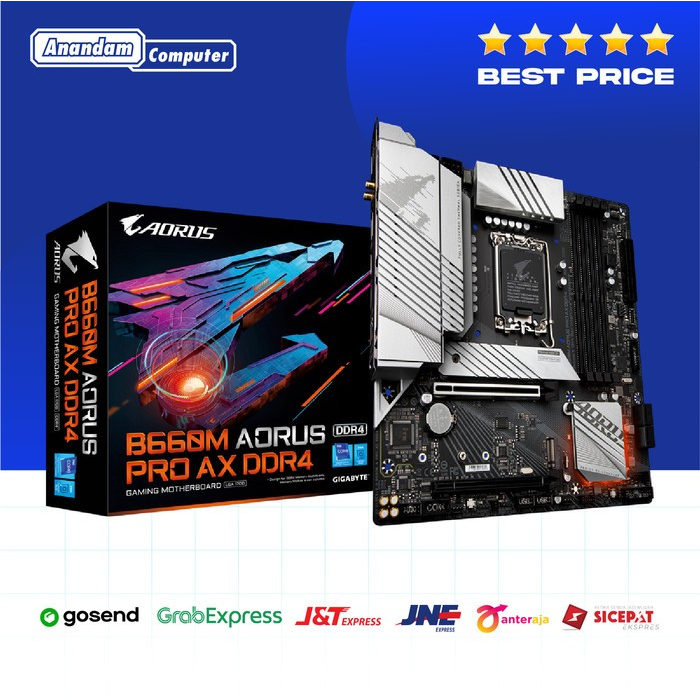 Gigabyte B660M Aorus PRO AX DDR5 (LGA1700, B660, DDR5, USB3.2, SATA3)