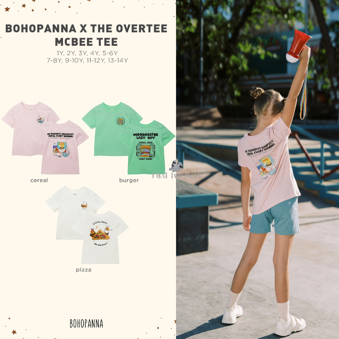 Bohopanna X Overtee - McBee Tee / Atasan Kaos Anak Unisex