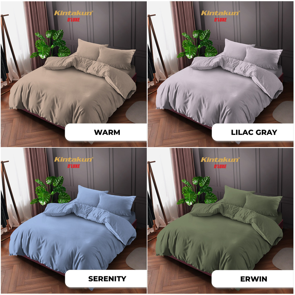 Kintakun D'Luxe Bed Cover Set SPREI FLAT Limited Polos Edition Uk. 160x200