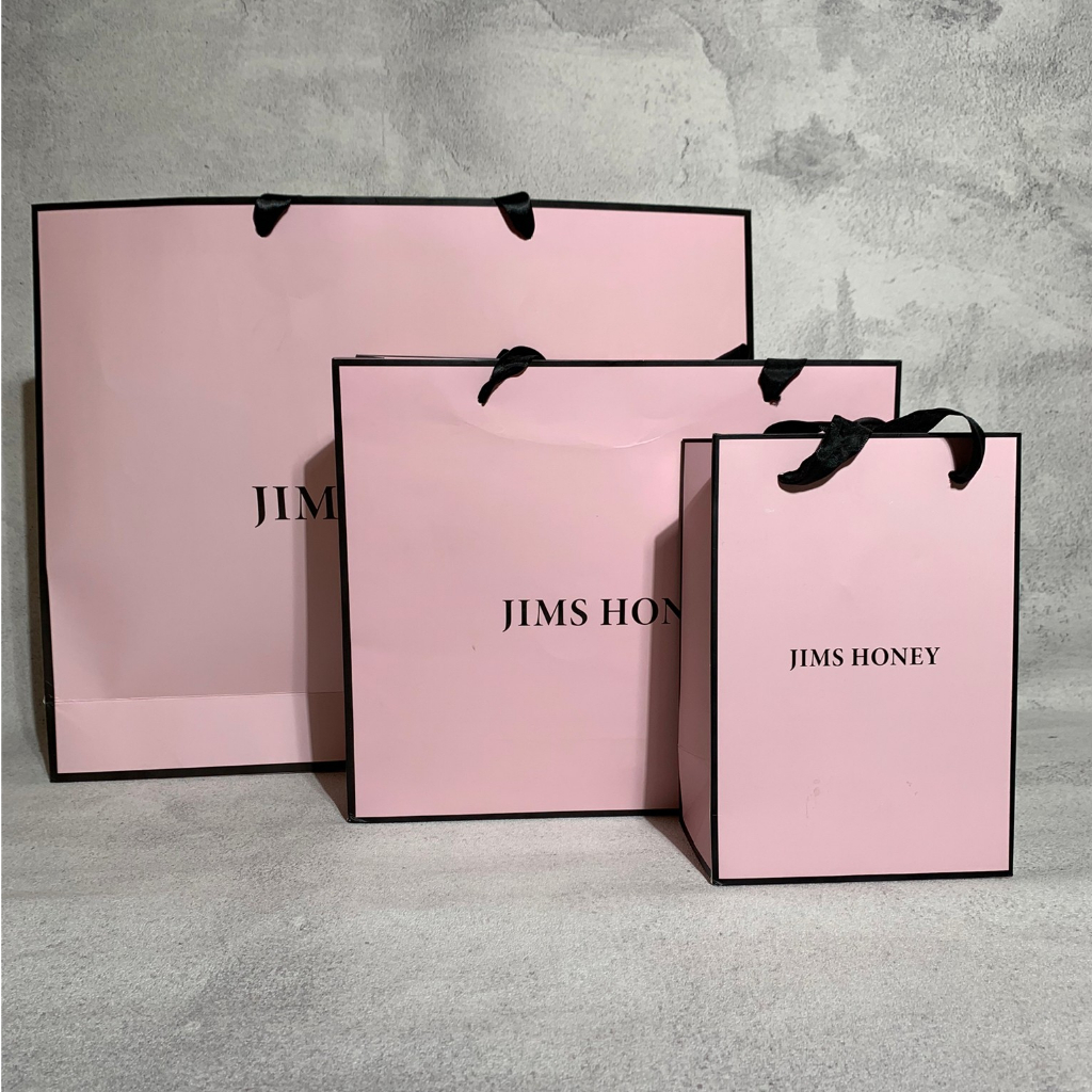 JIMS HONEY PAPER BAG PINK TAS KADO ELEGAN MURAH IMPORT JH