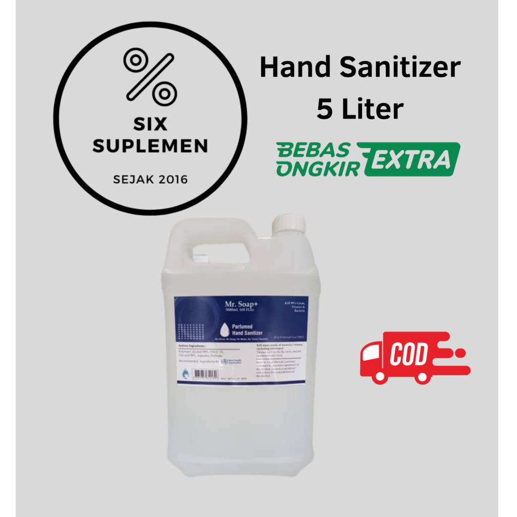 Dr Soap Hand Sanitizer 5 Liter Lt rekomendasi WHO Alkohol