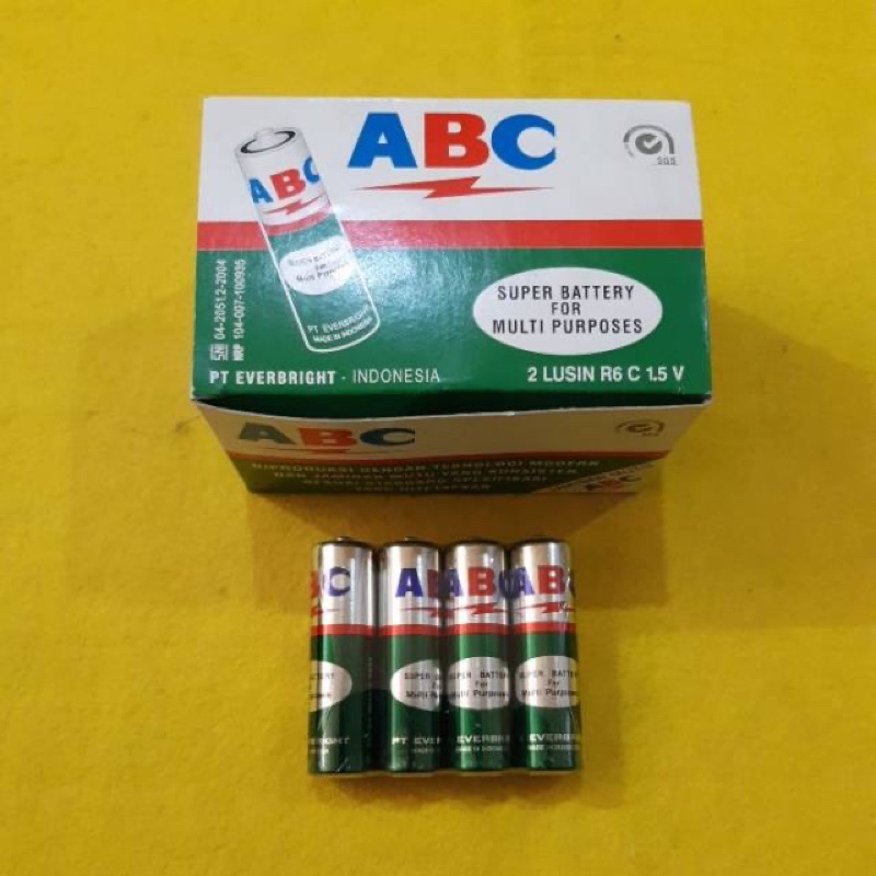 BATERAI ABC A2 4 biji / BATERAI ABC AA