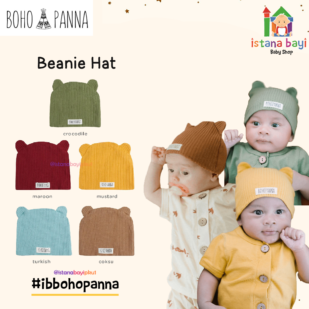 BOHOPANNA BEANIE HAT - Topi Bayi