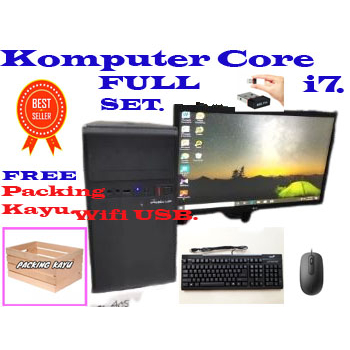 komputer core i7 ram 8 vga 2 gb fullset FREE PAKING KAYU