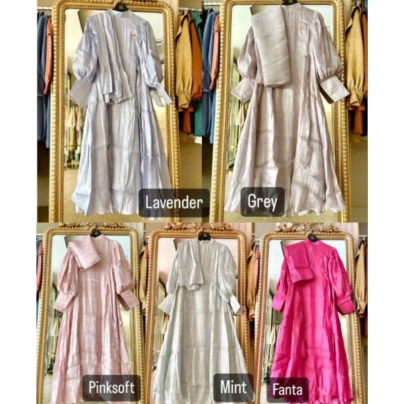 Dress Shimmer Set Hijab Shellasaukia