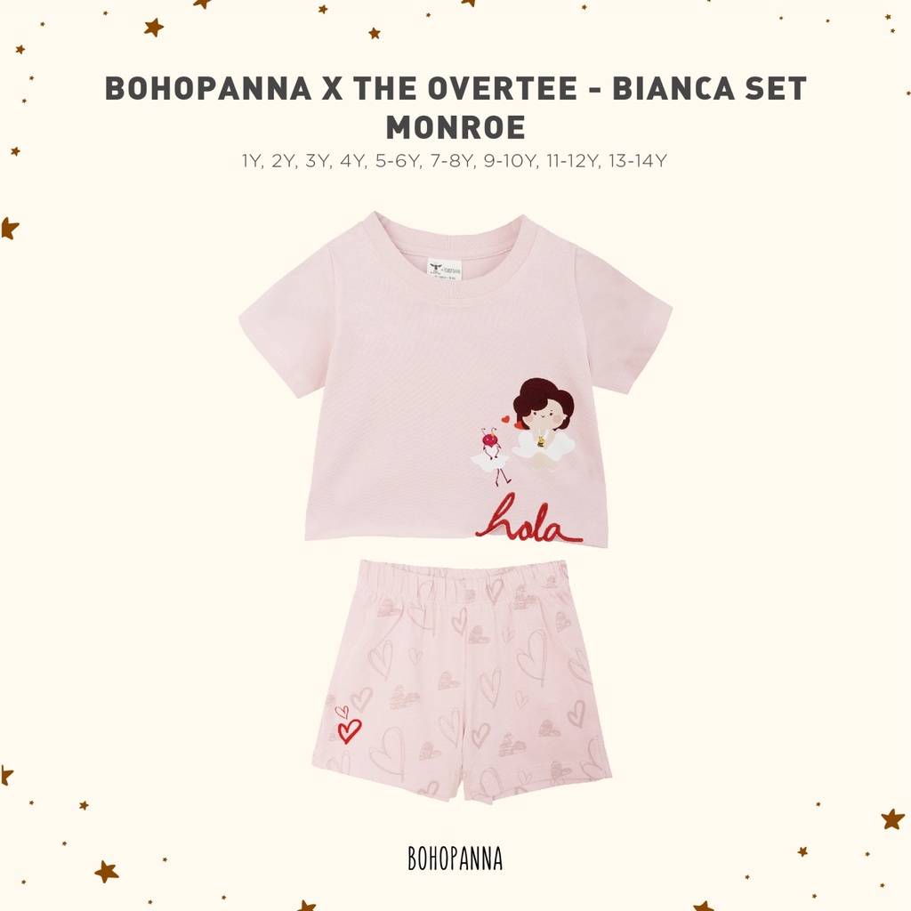 Baju Bayi Setelan Anak BOHOPANNA - BOHOPANNA X THE OVERTEE - BIANCA SET 1-4 Tahun