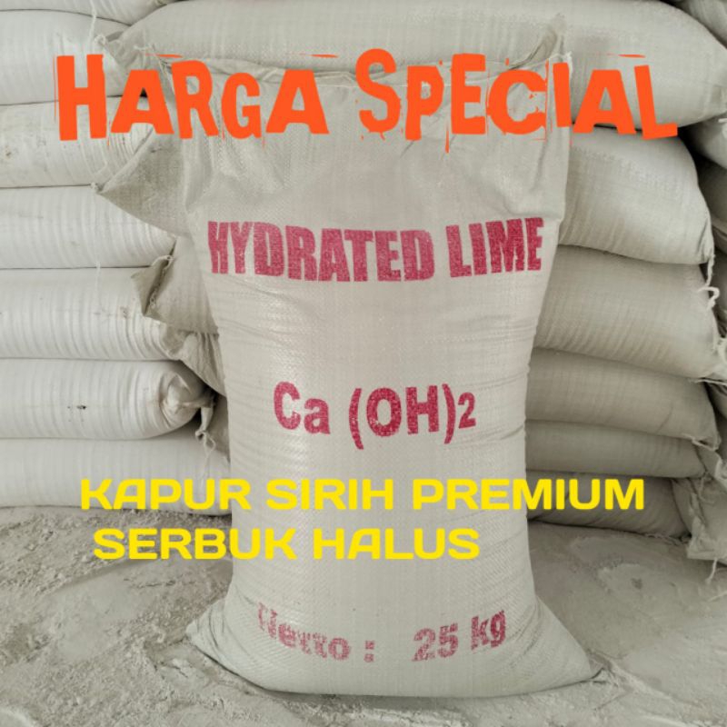 

25 KG KAPUR SIRIH SERBUK PREMIUM Ca (0H)2 / 100 % ASLI GAMPING