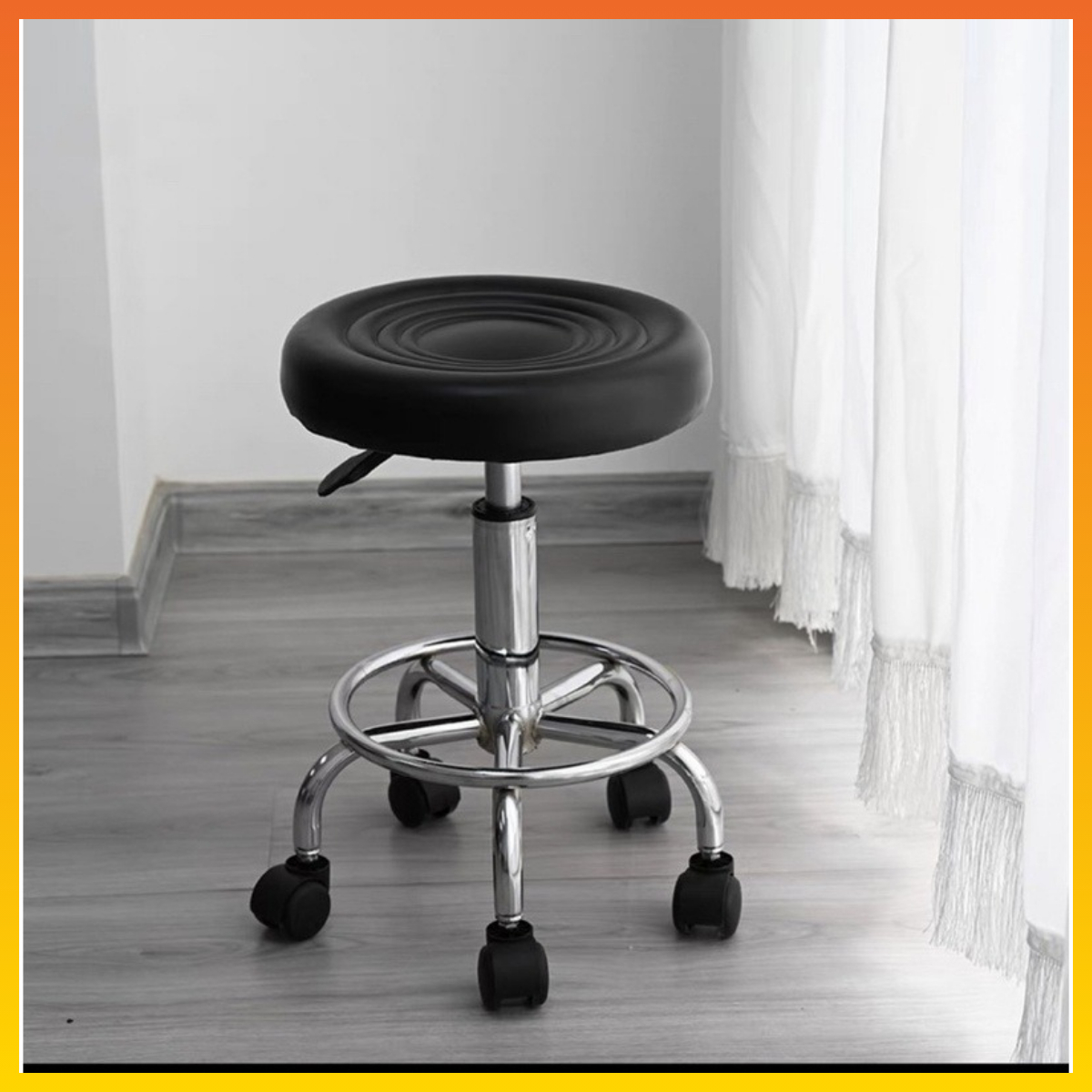 Kursi Bar Minimalis Barstool Chair Kursi Makan Kursi Salon Putar Bundar Kursi Kaki Roda JBY7