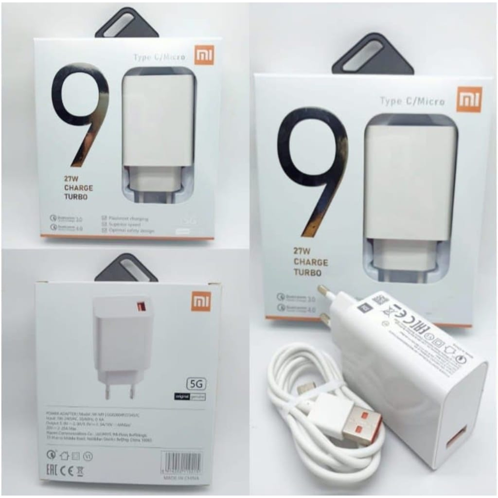 CHARGER XIAOMI TYPE C 27W TURBO FAST CHARGING