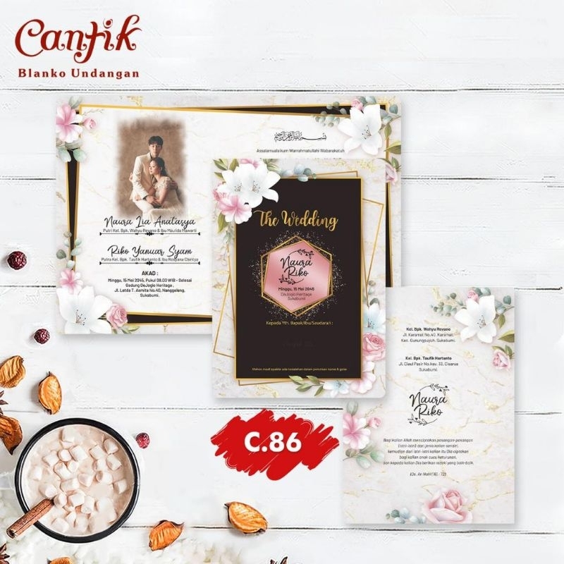 Undangan Pernikahan Cantik 81-86