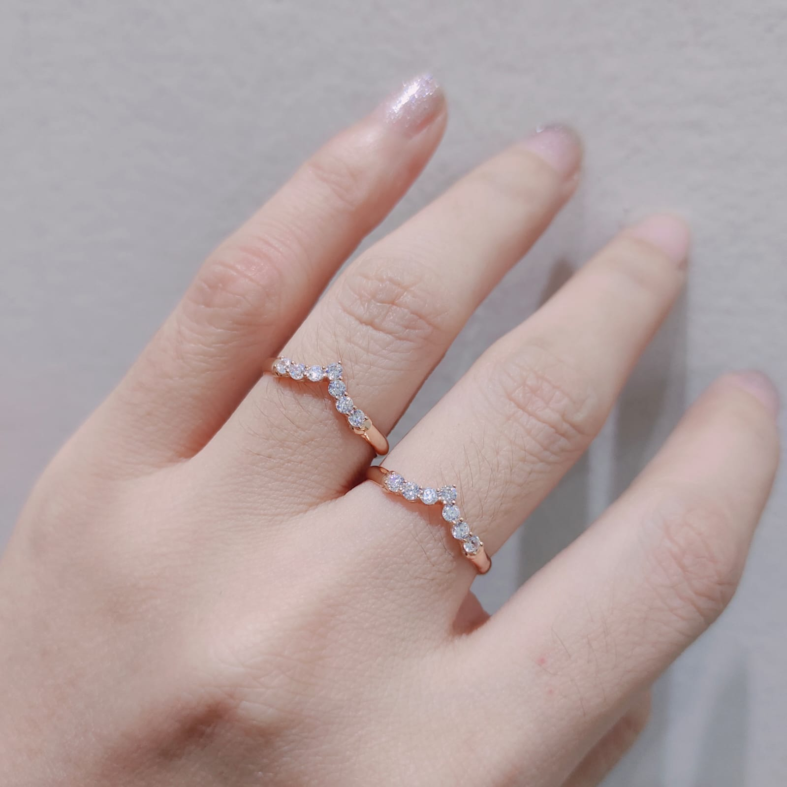cincin aurel kecil cantik unik emas asli