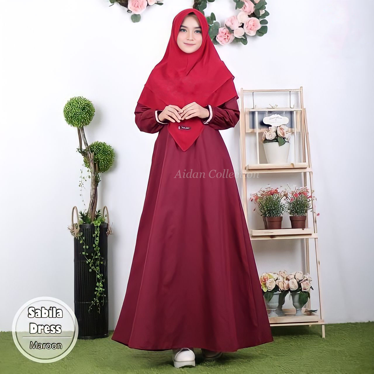 Gamis Polos Toyobo Fodu Busui Jumbo Size XL XXL Murah Motif Renda Kekinian