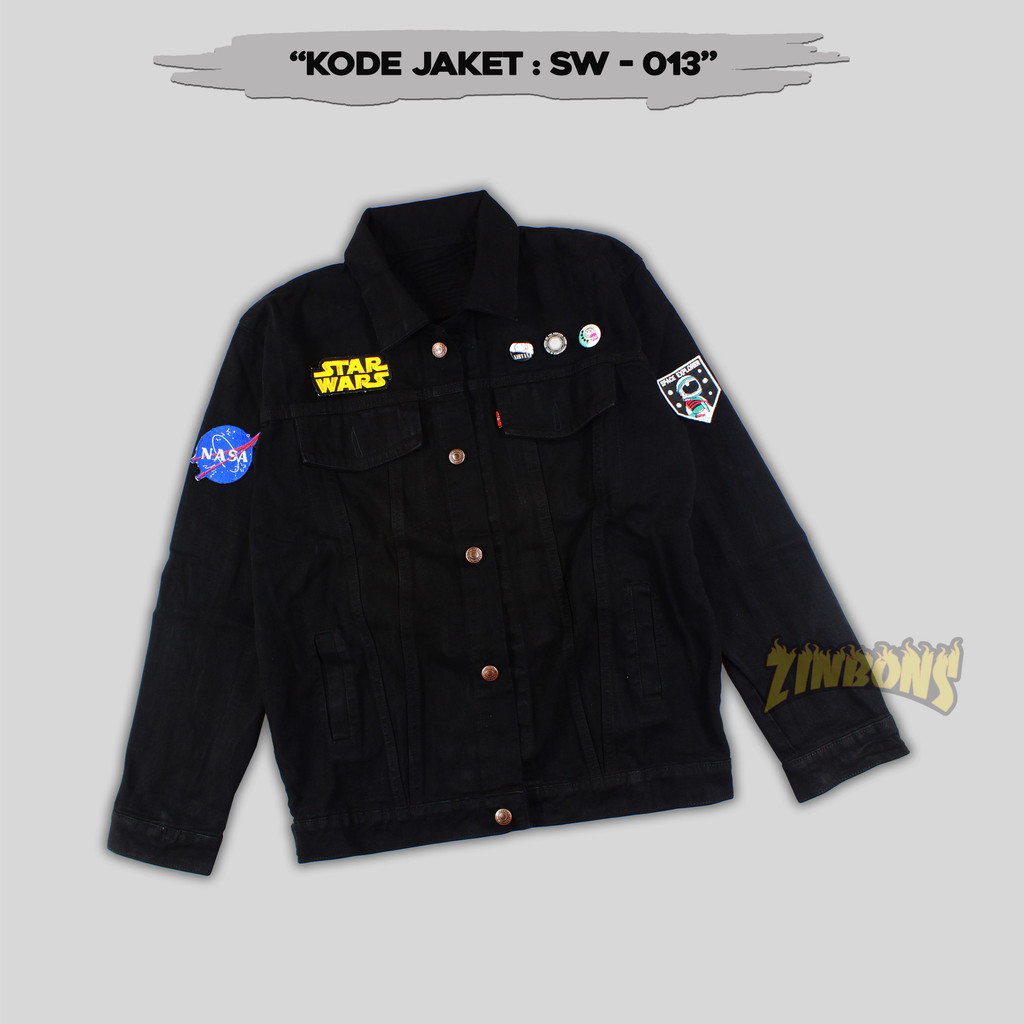 Jaket Starwars Jaket Astronot Jaket Jeans Pria Jaket Denim Zinbons Jaket Hoodie Sweater Terlaris