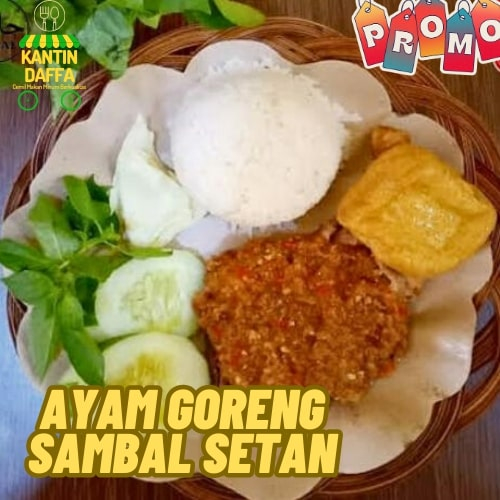 

Ayam Goreng Geprek Sambel Cabe Setan Rawit Merah Ayam Paket