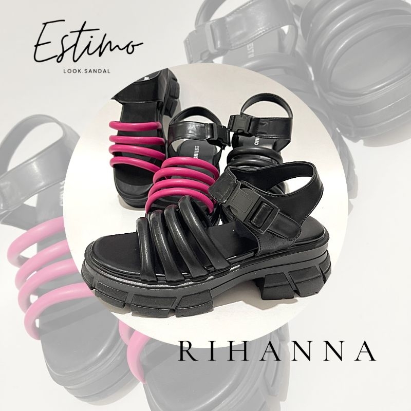 Sandal wedges wanita | RIHANNA by estimo.look | sandal wanita sandal cewek