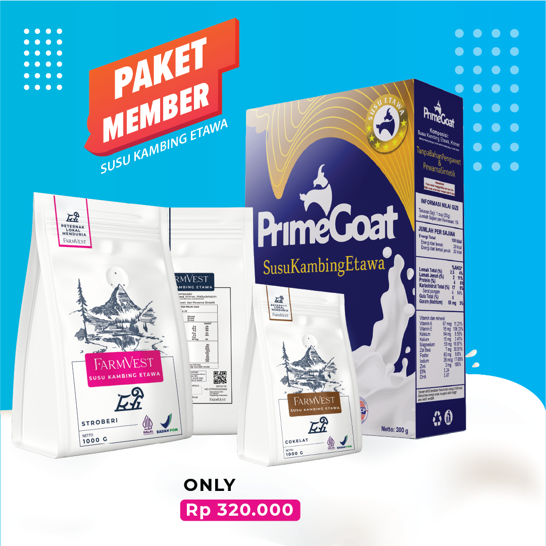 

[READY STOCK] PAKET SUSU KAMBING ETAWA PREMIUM - Susu Kambing Etawa Asli Original