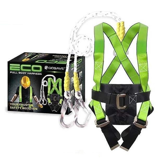 Full Body Harness Double Big Hook Besar Eco GOSAVE Sabuk Pengaman Fall Protection Equipment