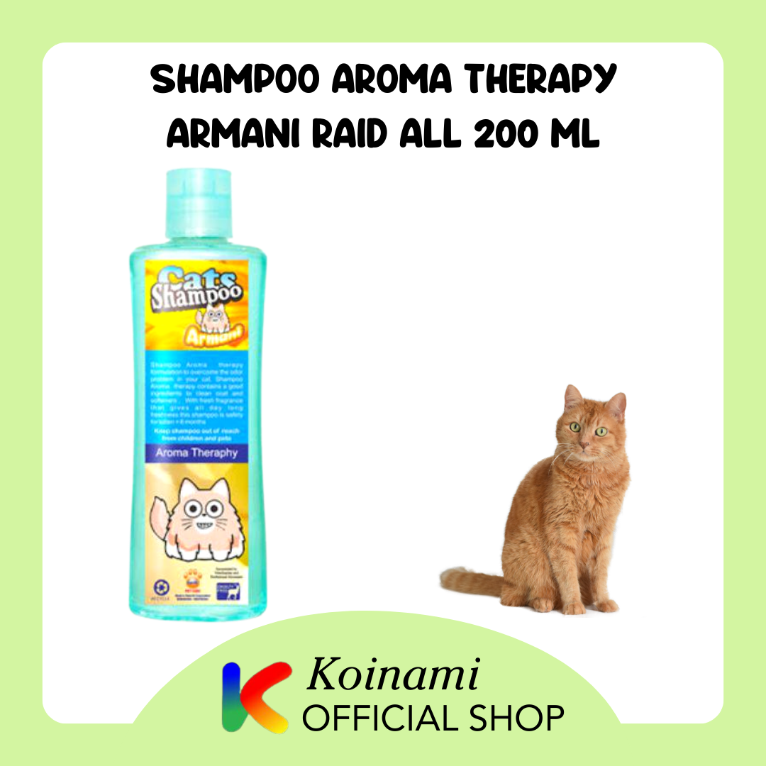 SHAMPO AROMA THERAPY ARMANI 200ml / SHAMPO KUCING / GROOMING KUCING / raid all / pet care