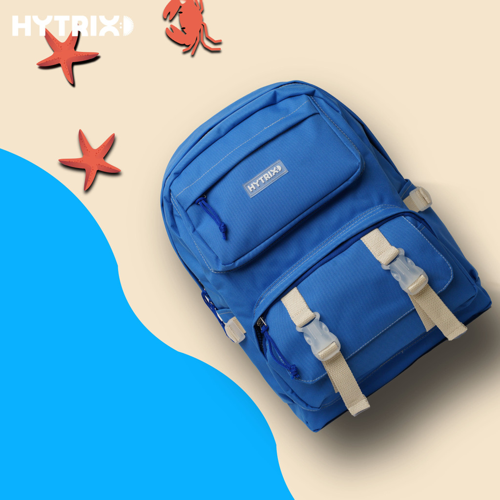 HYBRAND x HYTRIX [MD03] - Colour Pop Backpack - Ransel Wanita Korea Unik Limited Series - FREE Pin Bross Gambar Random