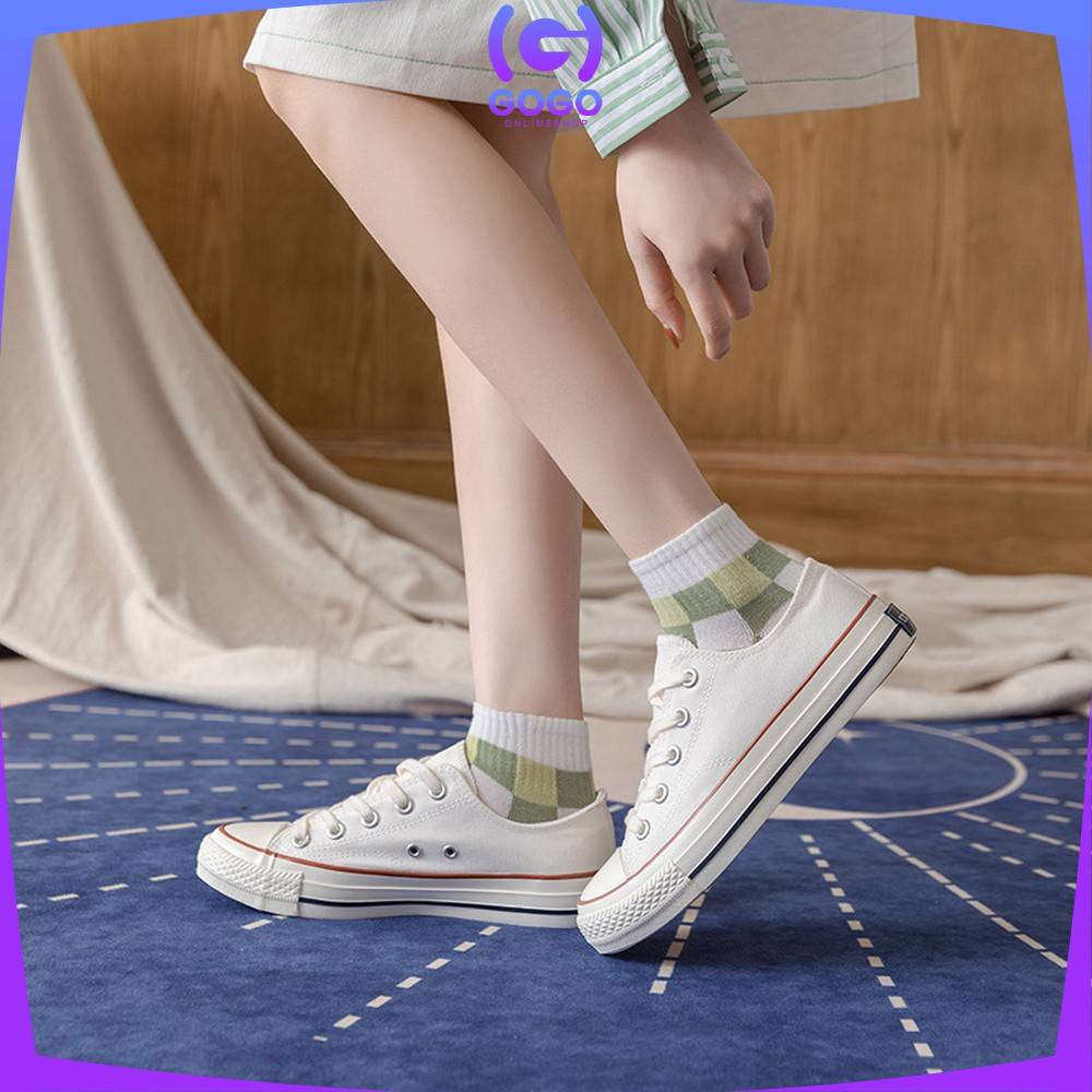 GOGO-P569 Kaos Kaki Wanita Motif Lemon Hijau Semata Kaki / Kaus Kaki Pendek Ankle Socks Korean Unisex Fashion Korea Women Sock Import