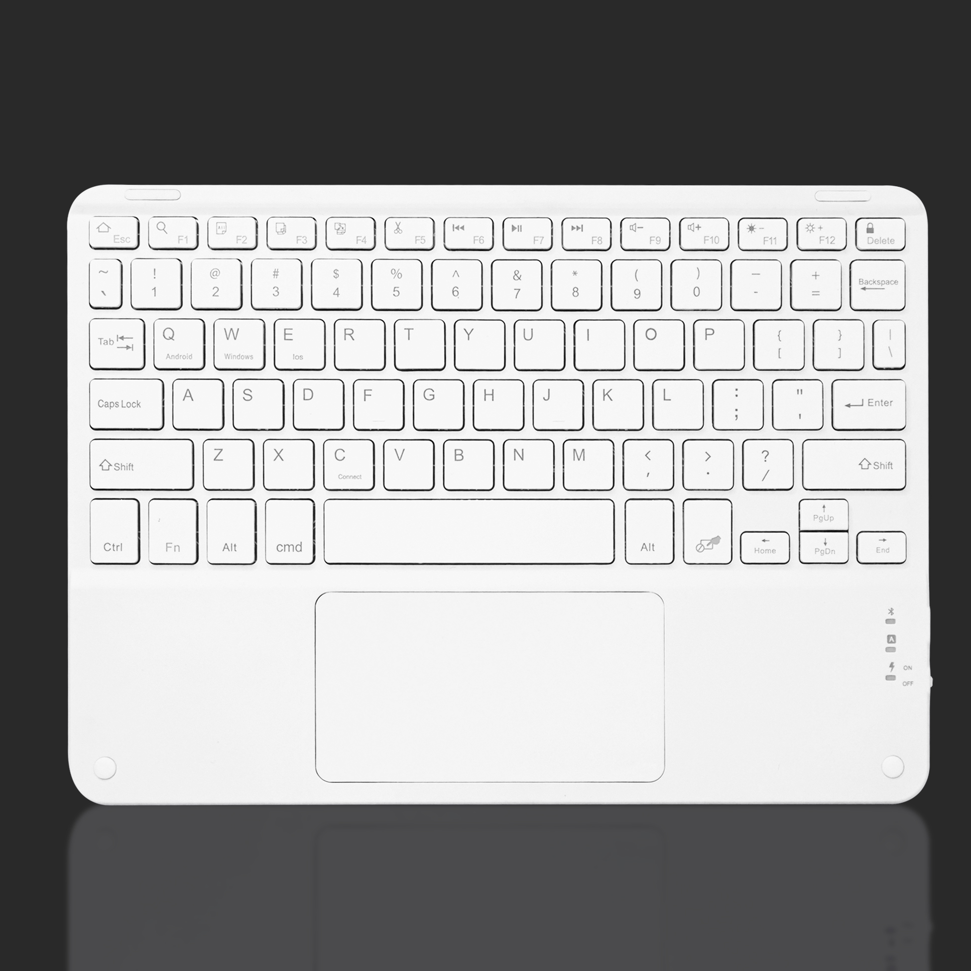 Keyboard Bluetooth 10 inch Wireless Trackpad Lightweight Portable For Samsung Xiaomi ONESOS Untuk Semua Tipe Handphone , Tablet , Komputer (Android ,Windows,IOS)