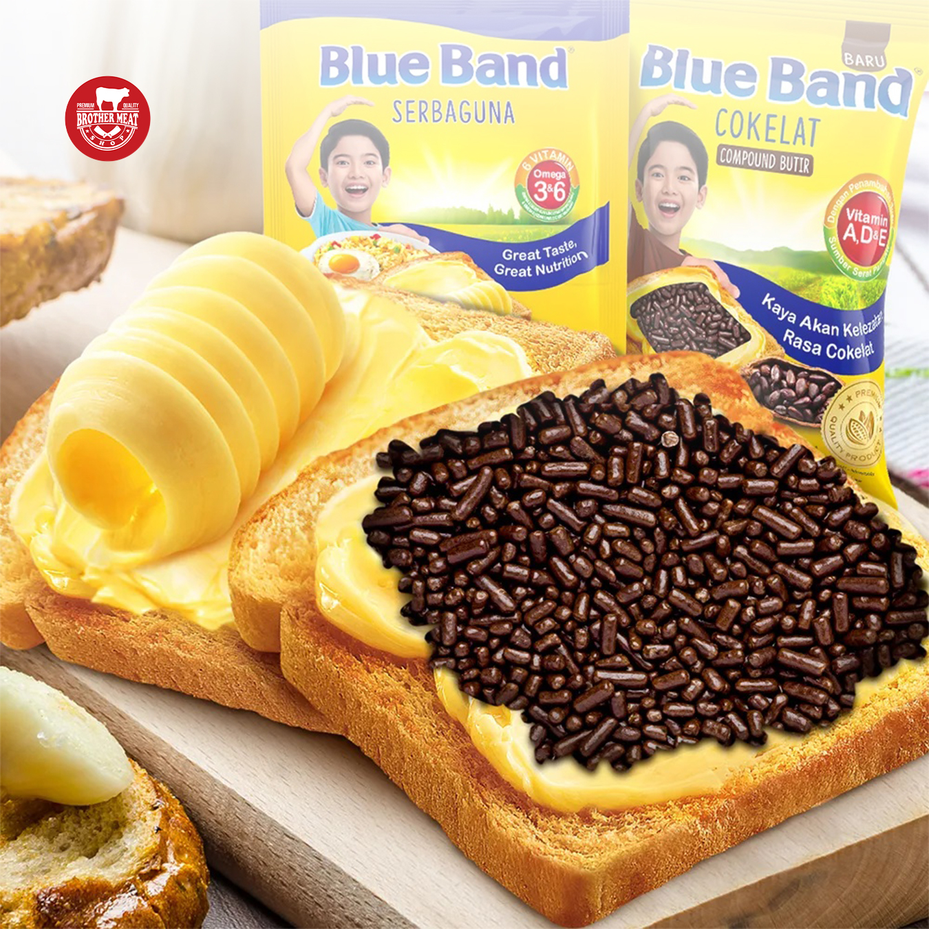 Blue Band Margarine Sachet 20gr, Halal