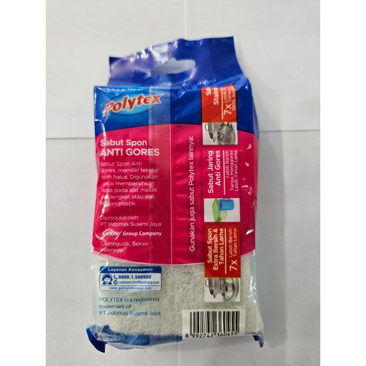 Polytex Spon Anti Gores Sabut Spon Anti Lengket