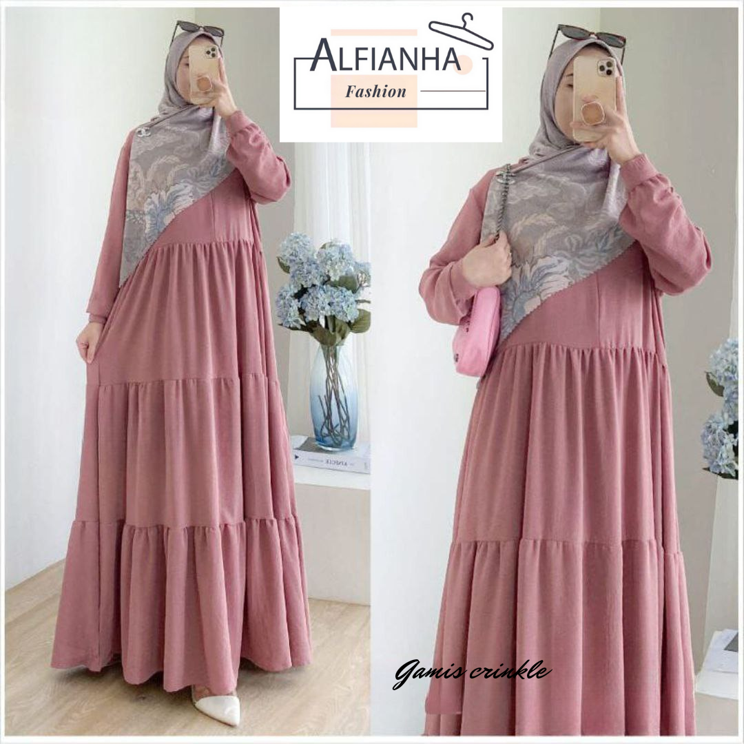 Dress Polos Wanita Crinkle Airflow Premium LD 110