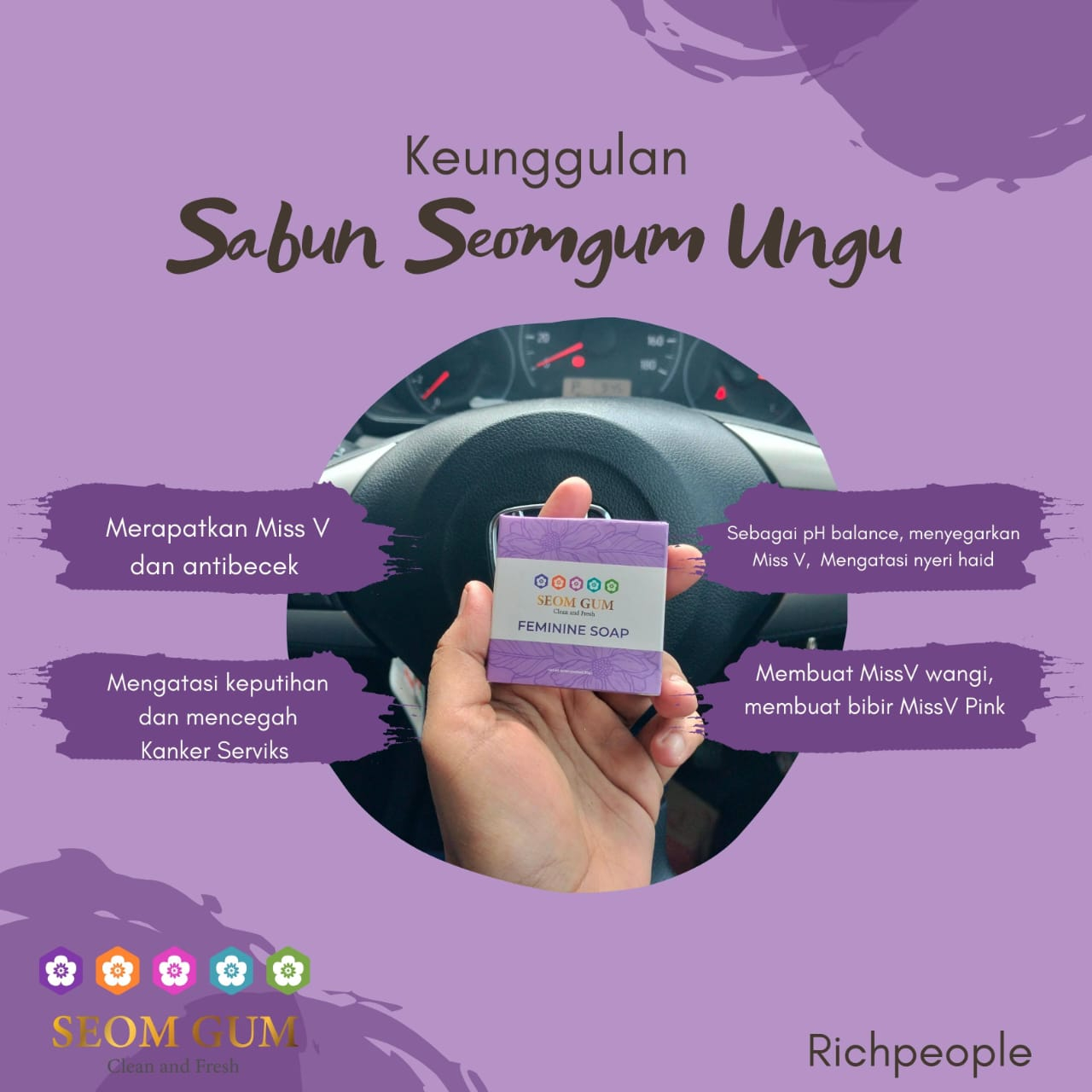 SEOM GUM FEMININE SOAP SABUN MULTIFUNGSI SEOM GUM FEMININE SOAP SABUN VIRAL