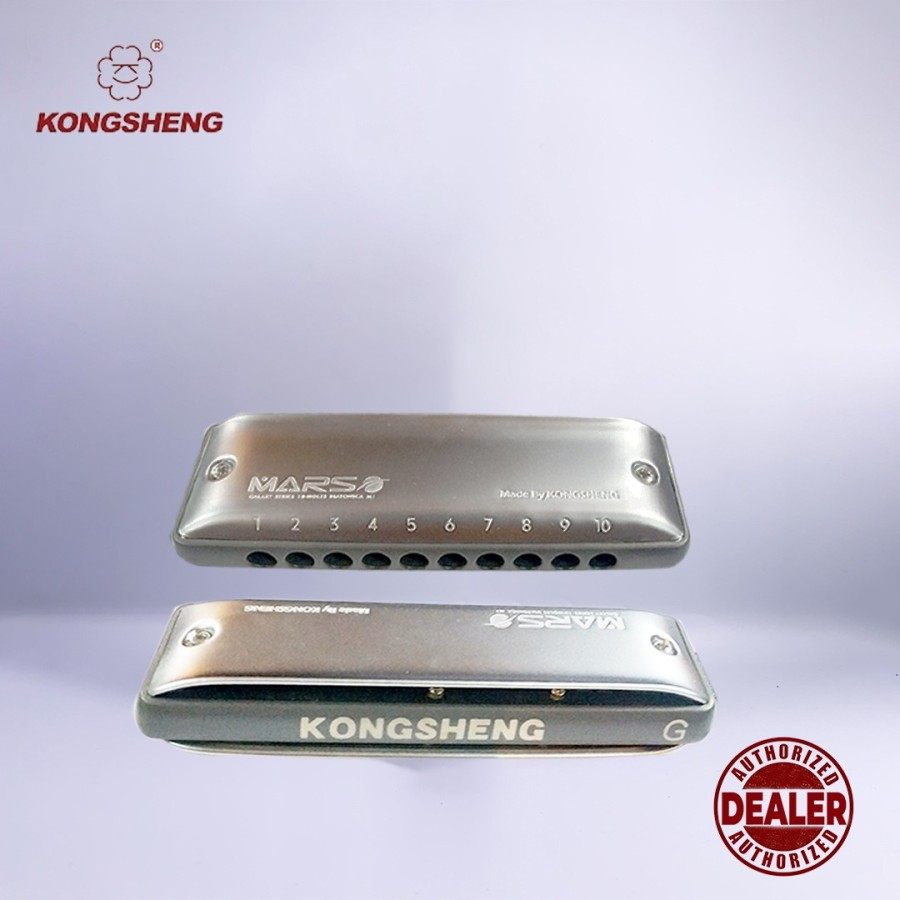 Harmonica Harmonika Kongsheng Mars Silver Diatonic 10 Hole M-1 - A