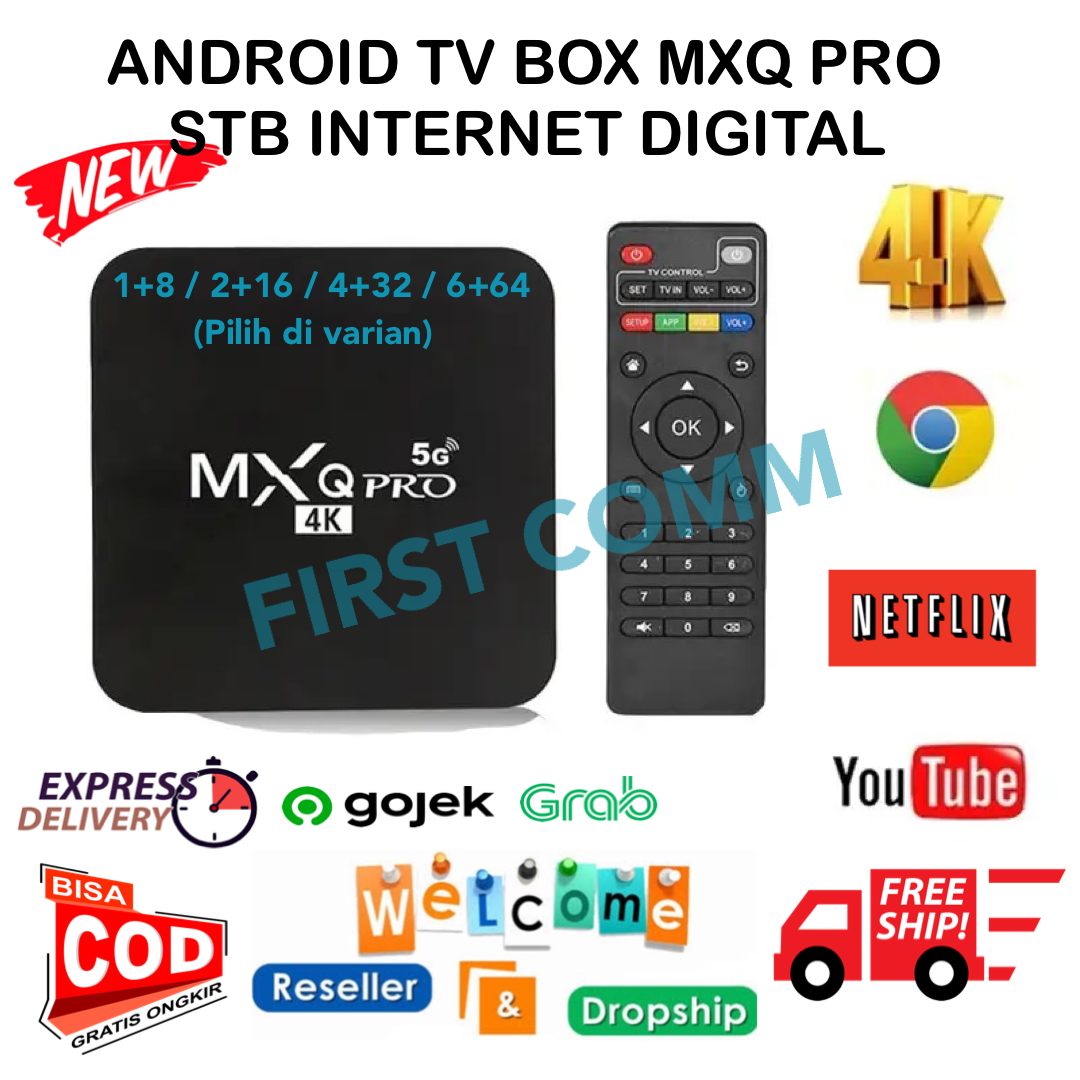 Android Set Top Box MXQ PRO 5G Smart TV BOX 4K Ultra HD