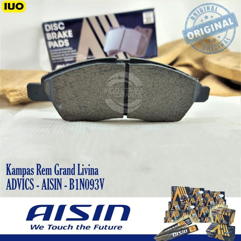 Brake Pad AISIN Grand Livina March Kampas Rem ADVICS B1N093T ORI