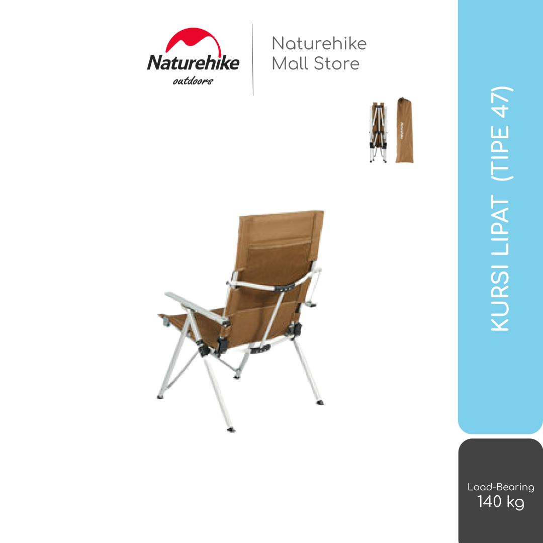 KURSI LIPAT PORTABLE OUTDOOR CAMPING NATUREHIKE CNH22JU059 TIPE 47