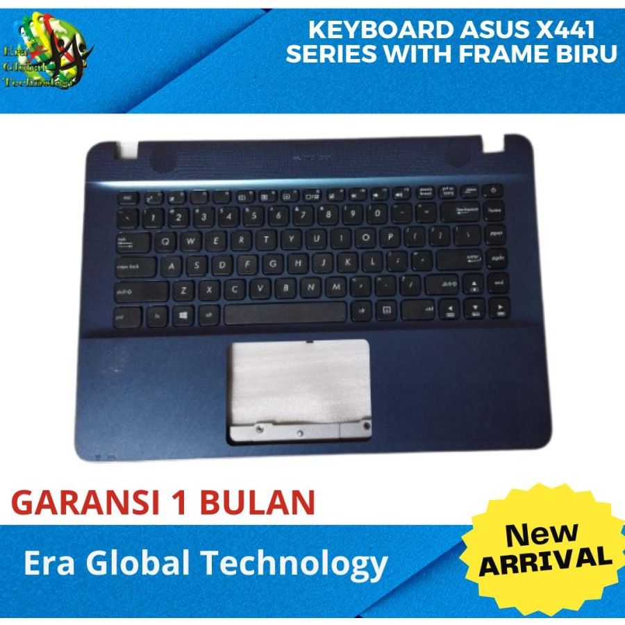 KEYBOARD ASUS X441ux X441b X441ba X441m WITH FRAME BIRU