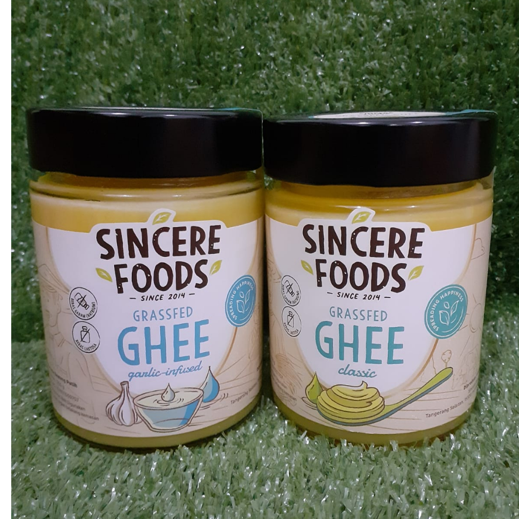 Sincere Foods Grassfed Ghee Garlic Dan Classic 250ml