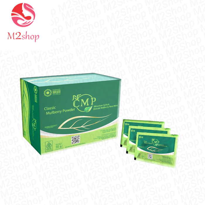 CMP HWI | CMP Classic Mulberry Powder rasa Mint ASLI HWI 1 Box isi 30 Sachets