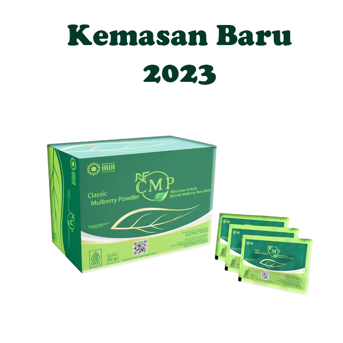 CMP HWI | CMP Classic Mulberry Powder rasa Mint ASLI HWI 1 Box isi 30 Sachets