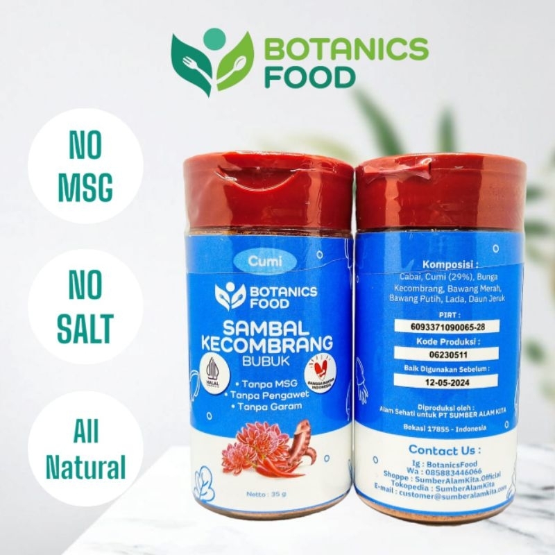 

Sambal Kecombrang Cumi Bubuk 35g / Sambel Bunga Kcombrang Squid Powder 35 Gram / SEHAT tanpa minyak / Mr.Generie x BotanicsFood