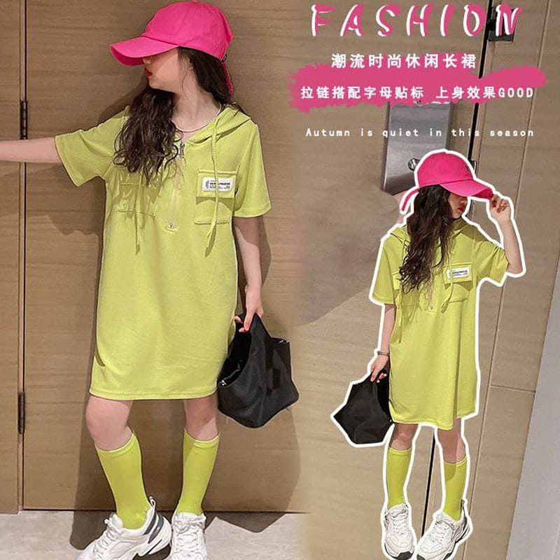 Dress Anak Perempuan Sporty Style Hoodie